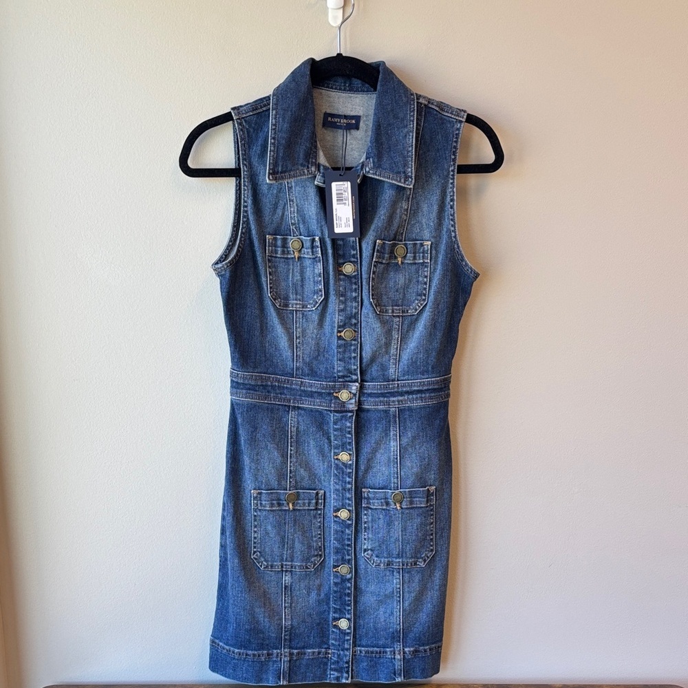 Ramy Brook Blue Denim Juliet Dress